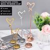 Stainless Steel Table Number Place Card Holder Menu Paper Price Label Sign Holder Wedding Metal Po Picture Clip