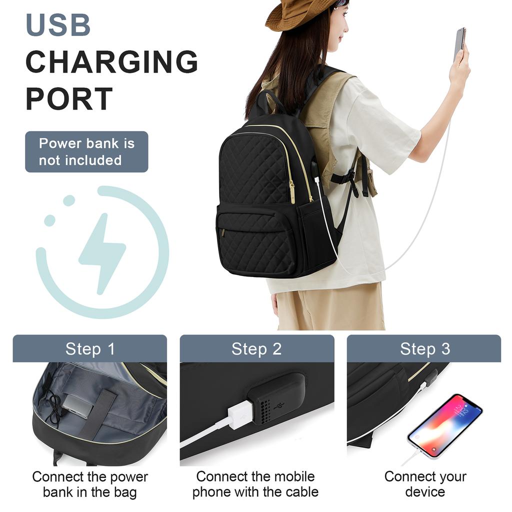 Laptop Backpack For Women Computer Bag Casual Notebook Back Packs For Work Travel Business Trip College Backpack Practical Gift Quality
