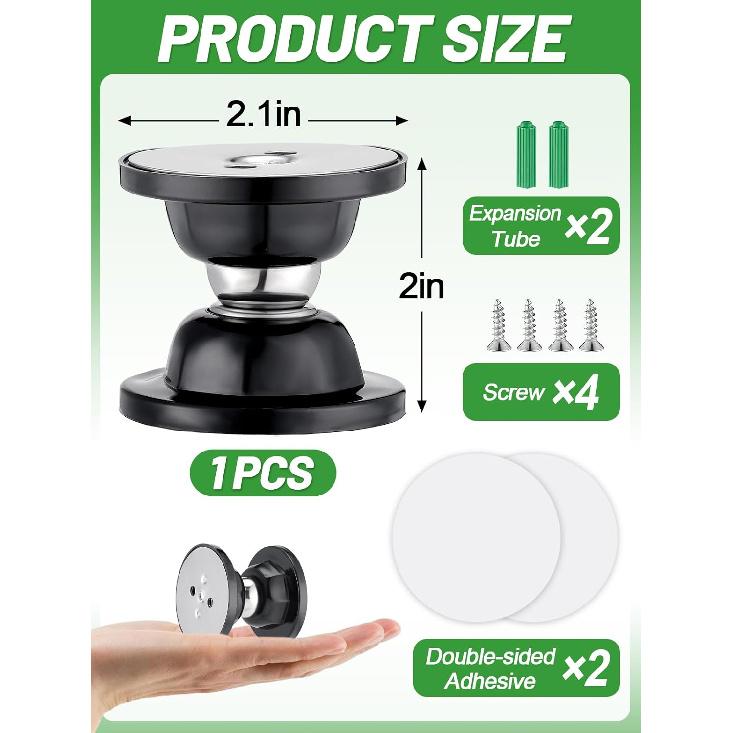 Сильный магнитный держатель двери для автодома - Защелка двери для кемпера и автодома, чтобы держать двери открытыми на ветру, Легко достать, С клеем и винтами, Прочный стопор для прицепа