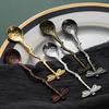 Coffee Spoon Heat Resistance Long Handle Comfortable Grip Rust-proof Non-slip Dragonfly Retro Style Dessert Scoop Kitchen Gadget