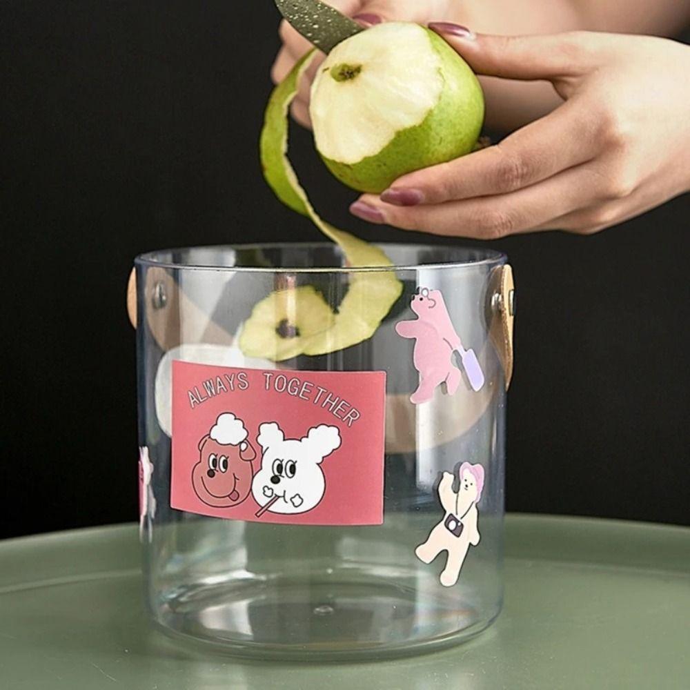 Прозрачное ведро для хранения, многофункциональное ведро для фруктов и льда, модные ленивые цветочные горшки