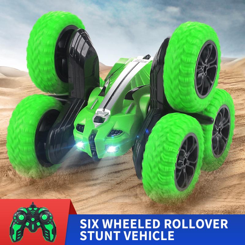 Шестиколесный трюковый автомобиль с дистанционным управлением, внедорожный альпинистский автомобиль с легкой детской игрушкой