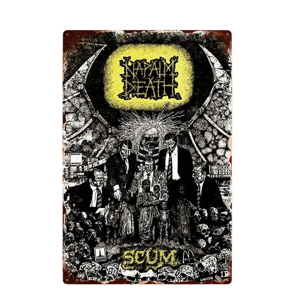 Vintage Rock Band Metal Sign Metal Poster Sign Plaque Metal Wall Plate Workshop Bar Pub Garage Club Retro Home Wall Decor