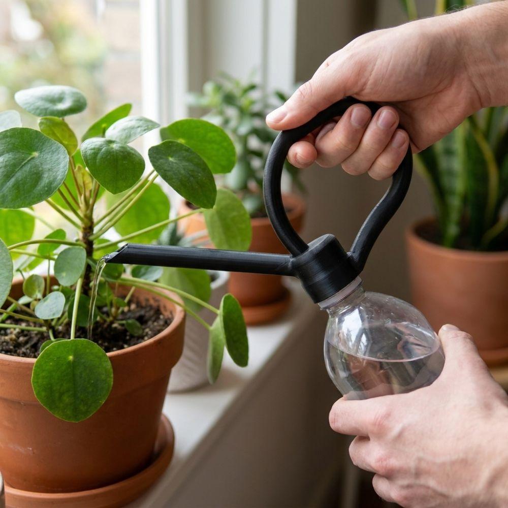Gentle Watering Plastic Bottle Watering Can Spout for Succulents, Potted Plants