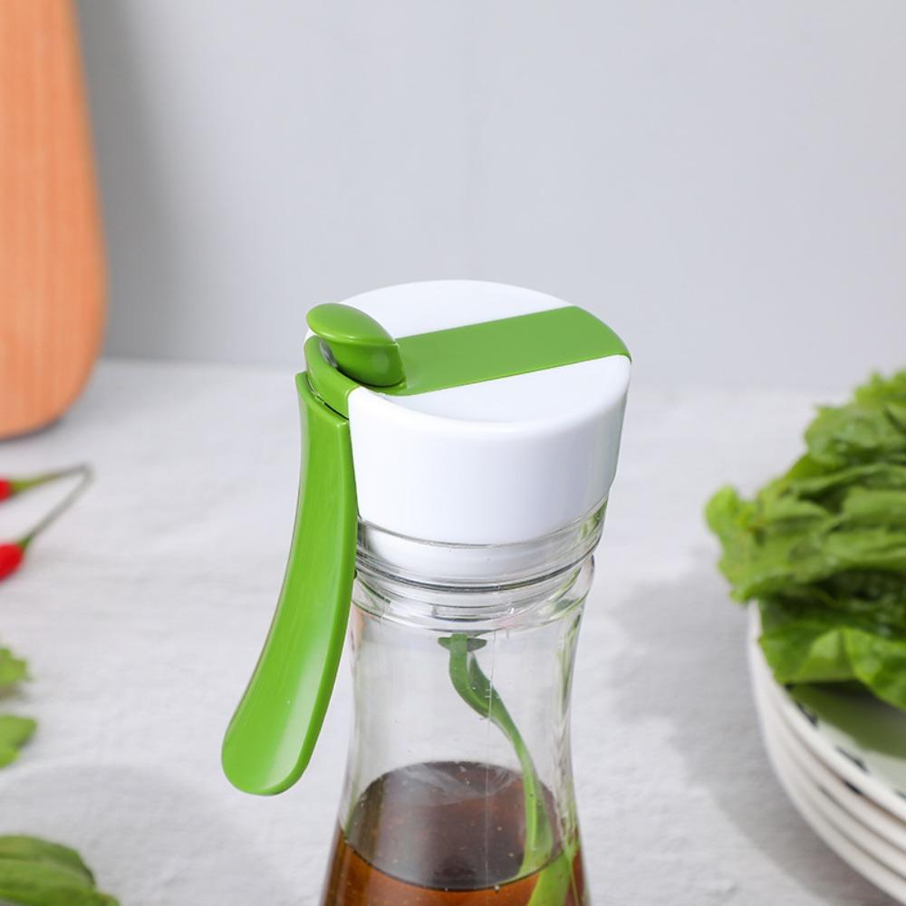 Transparent Salad Dressing Bottle Leak Proof Vinaigrette Container Creative Cruet  BBQ