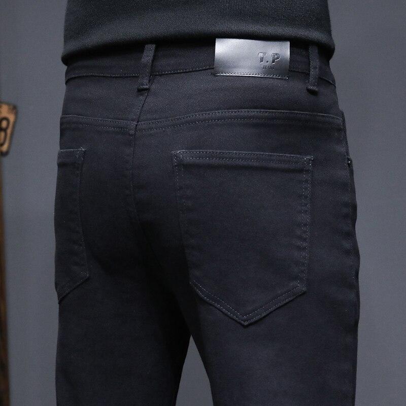 Мужские узкие джинсы Stretch Straight Tube Slim Мужские джинсы Casual Fashion Универсальные джинсы Высокое качество