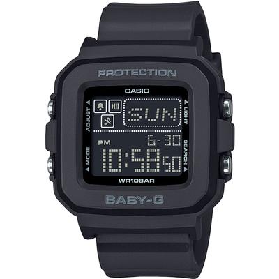 Женские часы Baby-G BGD-10-1JF [цифровые часы BABY-G с квадратным циферблатом] квадратные часы из черной смолы цифровые