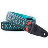 Straps 6cm ARMOUR TEAL RightOn! Guitar/Bass Strap, Wide, 100-150cm,