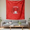 "Red Dragon Emblem with Football Design" Patterned Tapestry Decorative Wall Hanging, Home Bedroom Living Room Decor