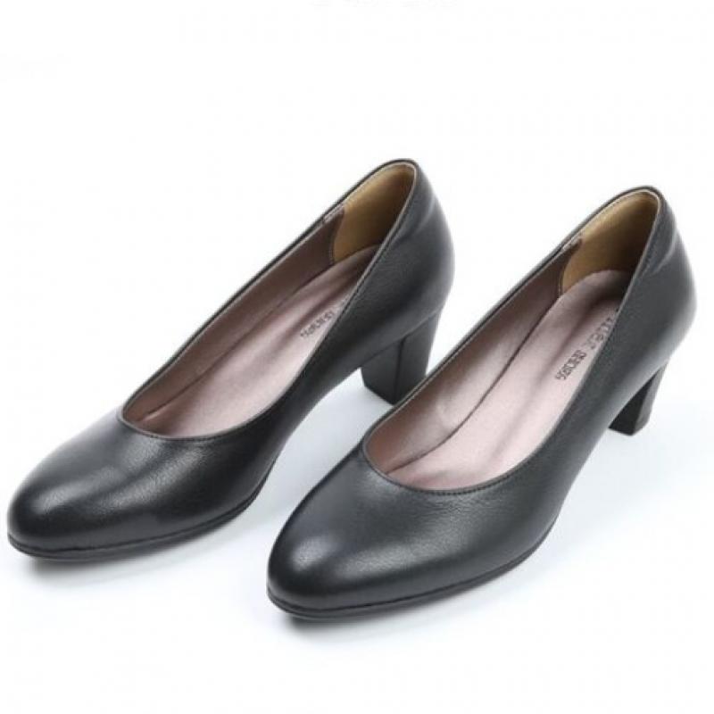Open Run Women Interview Mid Heel Stewardess Pumps