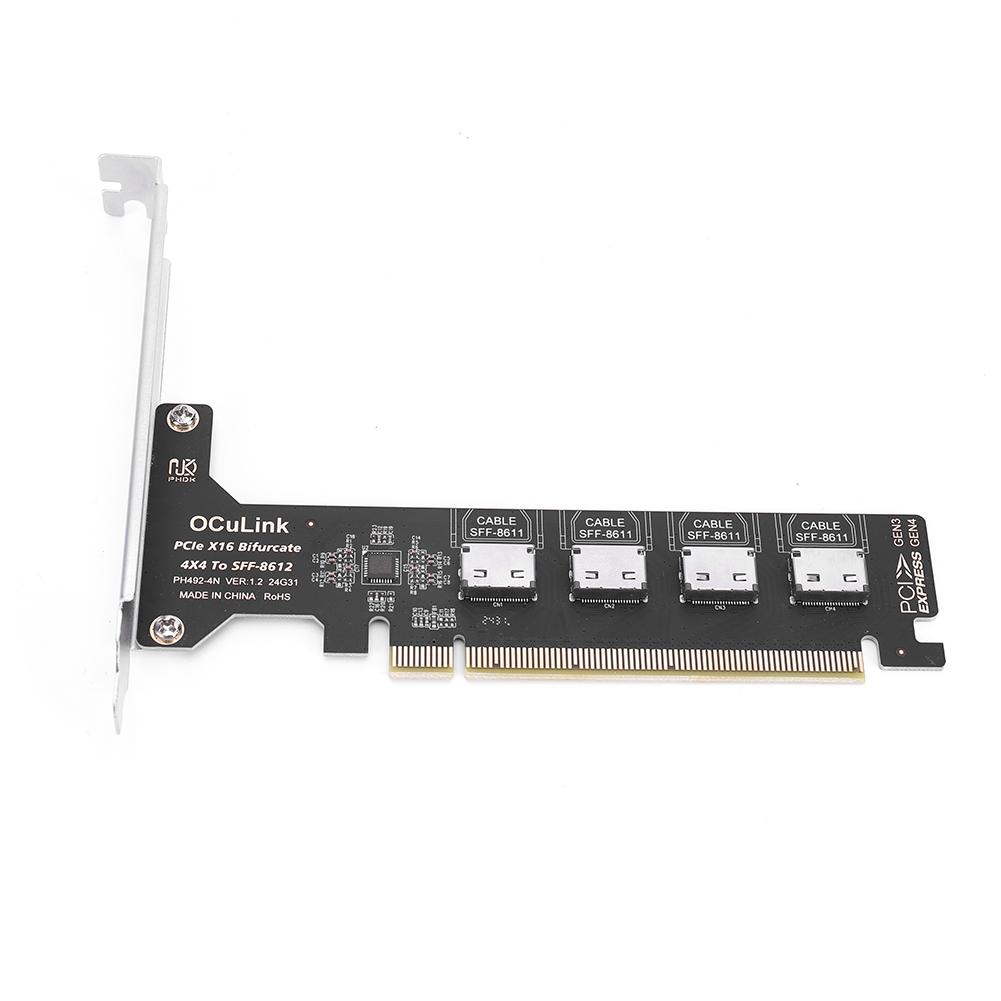 PCI-Express Bifurcation к SFF-8612 1/4X SFF-8612 SFF-8611 Внутренний адаптер для U.2 SSD EGPU Док-станция для внешней видеокарты