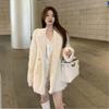 Lamb Plush Imitation Fur Coat Women's Winter New Celebrity Temperament Thickened Coat Light
