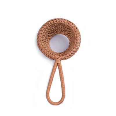 1 шт. модные кухонные аксессуары ситечки для чая с защитой от ожогов с ручкой фильтры для чая из ротанга ручной работы