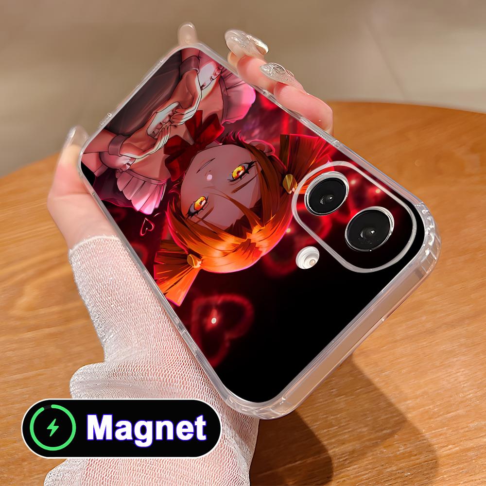 Вечное Лето Алиса Прозрачный Чехол для Телефона Magsafe для iPhone 17 16 15 14 13 12 11 Air Pro Max Plus Mini Цветной Чехол