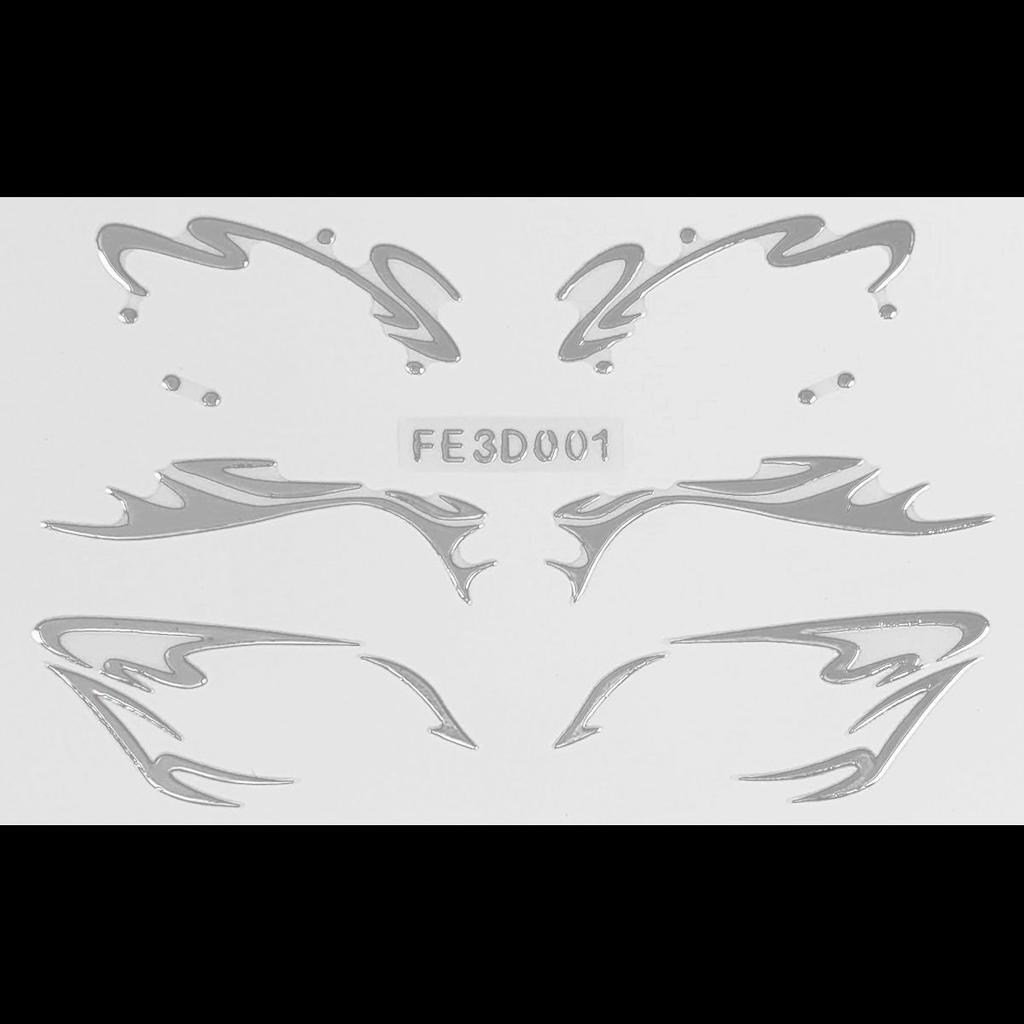 Лазерная подводка для глаз, 3D трехмерная рельефная наклейка-бабочка для макияжа глаз, сценическая наклейка-татуировка