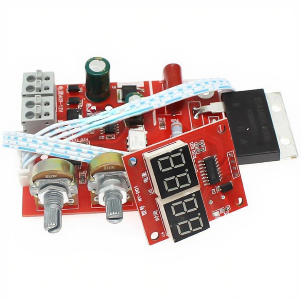 80mm*60mm AC 9-12V 3W 50HZ/60HZ Control Board With Digital Display Is Suitable For Spot Welding Machines For DIY Battery Packs