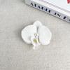 Women Korean Cloth Floral Pearl Hair Clip Sweet Phalaenopsis Flower Hairpin Female Headdress
