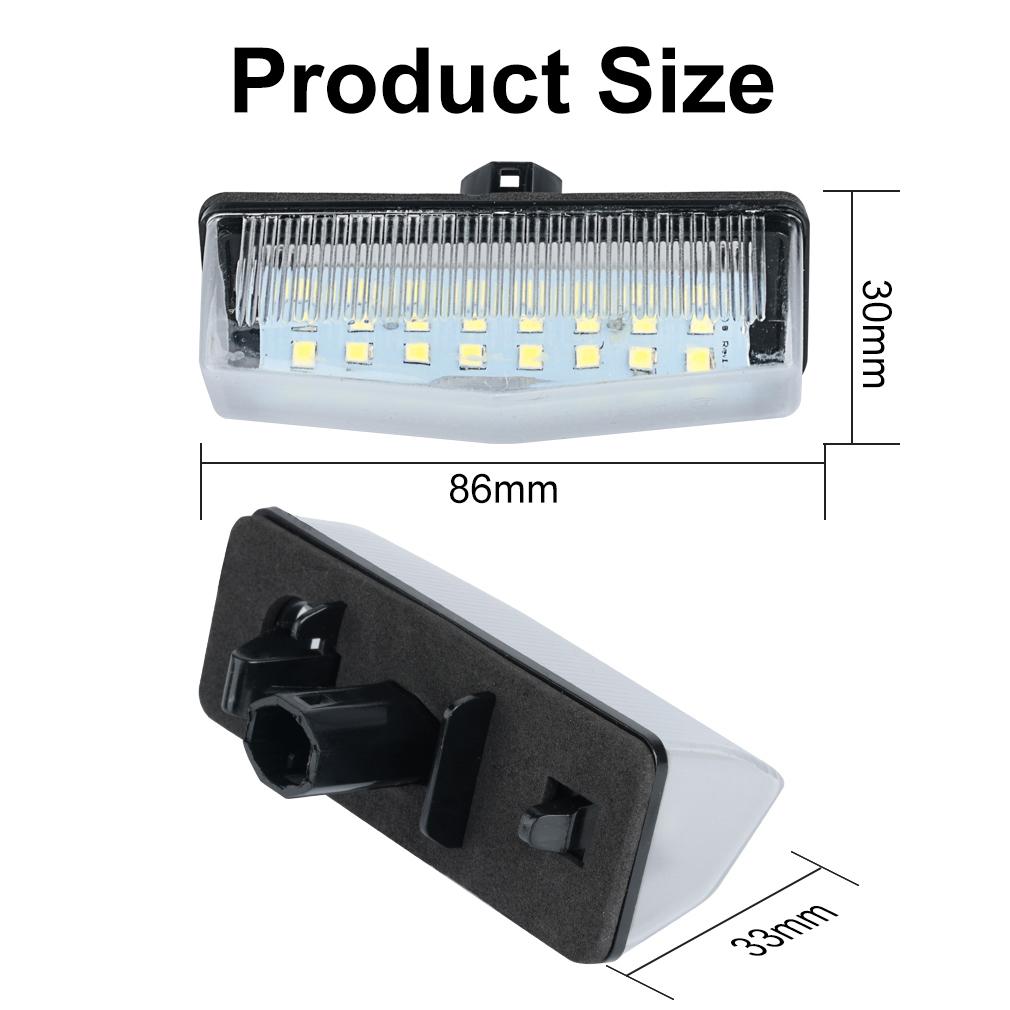 2 шт. Светодиодные фонари номерного знака автомобиля Для Toyota MATRIX AZE14 ZRE142 PRIUS ZVW30 NHW20 PLUG-IN ZVW40 ZVW41 VENZA GGV1# Фонарь номерного знака Без ошибок