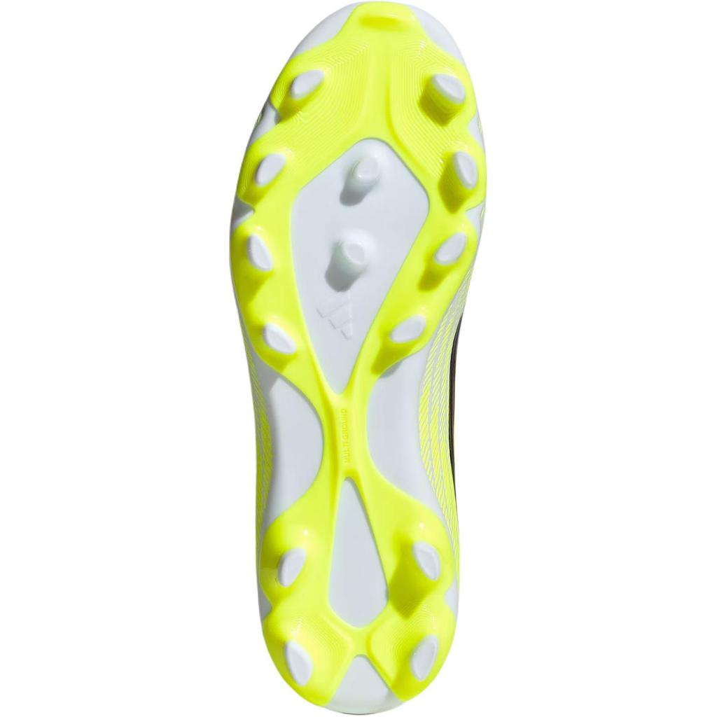 adidas Футбольные бутсы F50 League MG с удобной посадкой, низкие, для детей. Белый/Флуоресцентно-желтый, JR9022