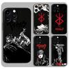 Berserk Comics Anime For Apple iPhone 15 14 13 12 Mini 11 XS XR X 8 7 Pro Max Plus Soft Silicone Black Phone Case