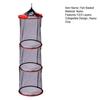Portable Foldable Floating Fish Basket 1/2/3 Layers Live Caught Fish Storage Basket Collapsible Heavy Duty Nylon Mesh Fishing Keep Net Bag