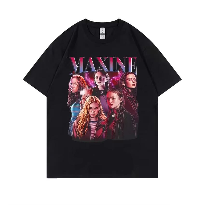 Maxine Graphic Tshirt The Demogorgon Cannibal Flower Monster Print T Shirts Unisex Women Casual Oversized Short Sleeve Tshirts