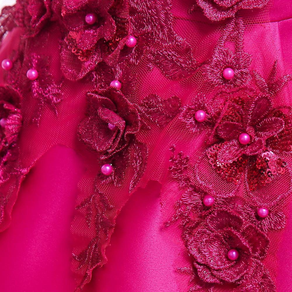 Платье на день рождения для маленьких девочек, праздничное платье на Хэллоуин, рождественская красная одежда для новорожденных, платья на крестины для детей 6, 8 лет