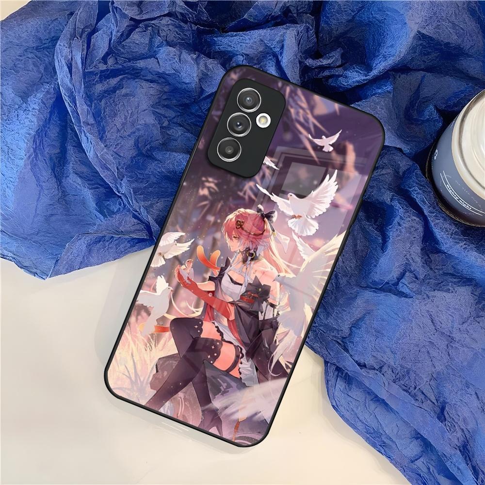 Чехол для телефона Wuthering Waves для Samsung S25 S24 S30 S21 S23 S20 S22 Fe S10 E S9 Note 20 Pro Ultra Plus стеклянная крышка