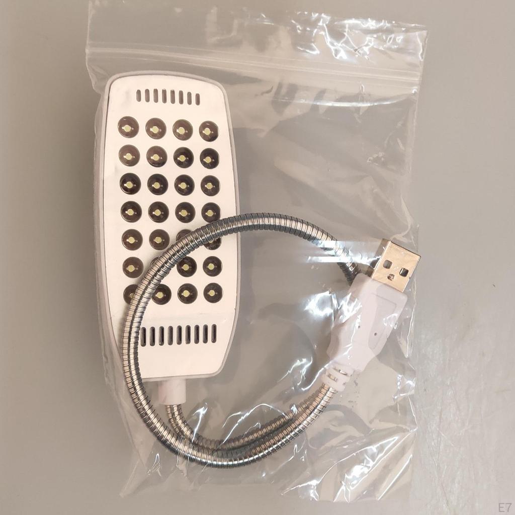Яркая USB-портативная лампа 28 светодиодов на гибкой ножке для ноутбука, ПК, клавиатуры