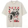 Anime Akira Vintage Washed T Shirts 90s Manga Shotaro Kaneda Graphic Tshirt Men Women Clothing Cotton Casual Oversized Tshirts