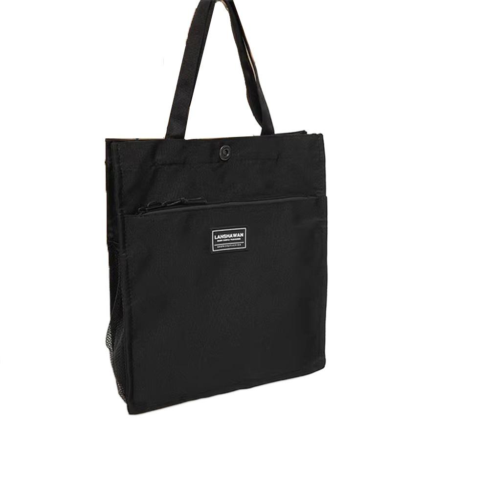 Large Capacity Male Commuting Tote Bag Casual Portable File Bag Stylish Lightweight Handbag  Travel