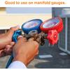 PATIKIL Round Wheel Handle, 2 Pack Faucet Handles Refrigerant Manifold Gauges Knob Square Broach Handwheel Replacement, Plastic