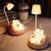Soft Sleeping Cat Night Light: Adjustable 3-Level Eye Protection, Ideal for Bedside and Breastfeeding.