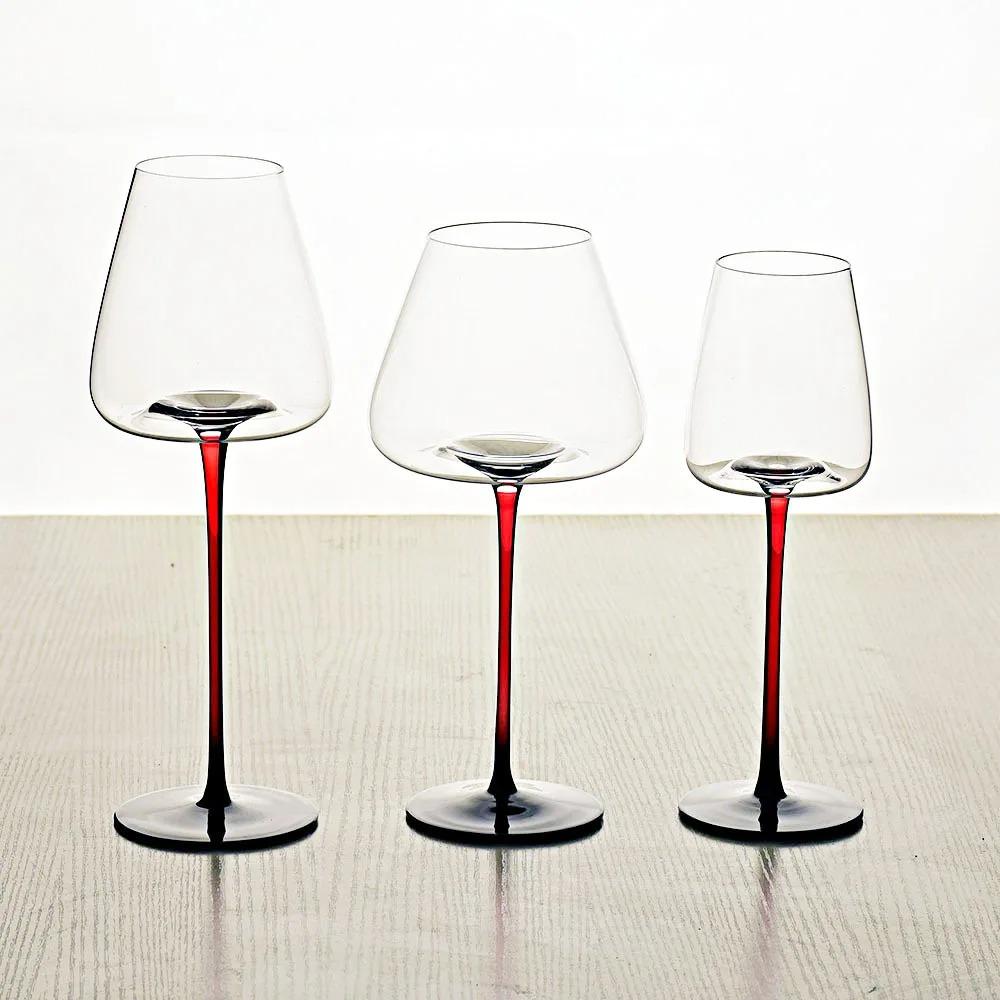 2 шт. Бокалы для красного вина из хрусталя в европейском стиле, Красный держатель, Бокал для красного вина, Роскошный бокал для шампанского, Вечеринка