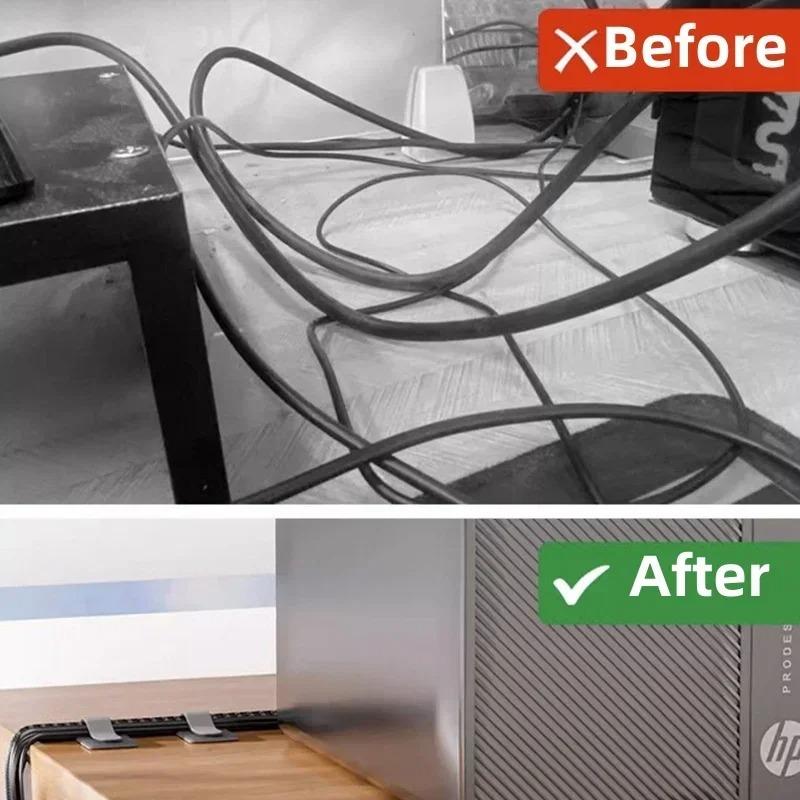 Многоразовые кабельные стяжки, крепежные ремни для органайзера проводов, держатели для шнуров, самоклеящиеся регулируемые ремни для органайзера шнуров