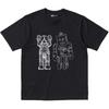 Uniqlo X Kaws X Warhol Коллаборация Осень/Зима 2024 Мультяшный Принт Круглый Вырез Короткий Рукав Футболка Унисекс Футболка Черный 476351-09