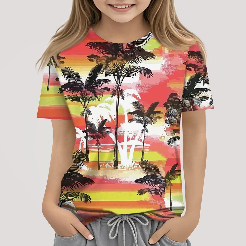 Футболки для малышей, девочек и мальчиков, детские футболки с короткими рукавами и принтом для мальчиков и девочек