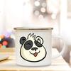 Кружка с изображением медведя панды, идеи подарков для девушки, милая кофейная кружка, подарки с изображением панды, декор для кемпера, кружка с эмалью для кемпинга, подарки на день рождения другу