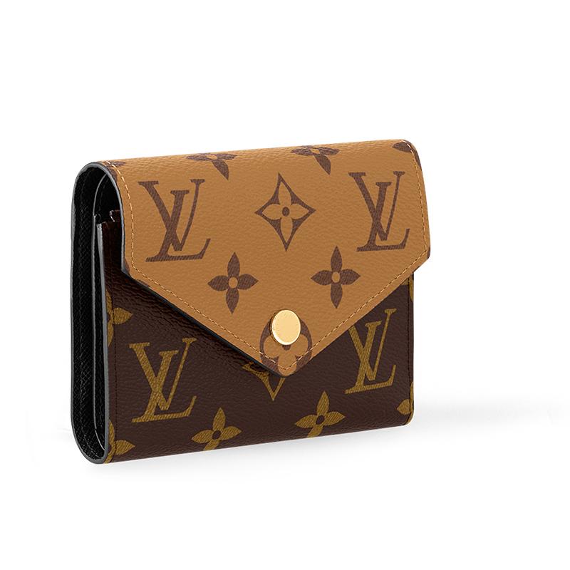 Louis Vuitton Кошелек Victorine Коричневый Monogram Reverse Canvas Женские кошельки M81557