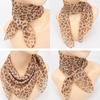 Женский ретро-шелковый шарф с леопардовым принтом, универсальные аксессуары для маленьких шарфов