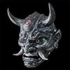 Christmas And Halloween Silver Copper Hannya Mask Resin Party Prop For Cosplay And Celebrations