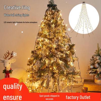 Светодиодный Топпер для елки в виде кольца-водопада: Светодиодные гирлянды с низким напряжением