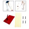 Golf Alignment Stick Set Trainer Adjustable Practice Plate Training Aid for Indoor Driving