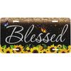 Bison Mounta Aluminum License Plate 6 X 12 Inch Metal Car Front License Plate Cover Car Decor Accessory Novelty Vanity Decoration Tag With 4 Holes