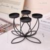 Iron Candlelight Dinner Props Holder Table Decoration Romantic Candlestick Holder  Bedroom