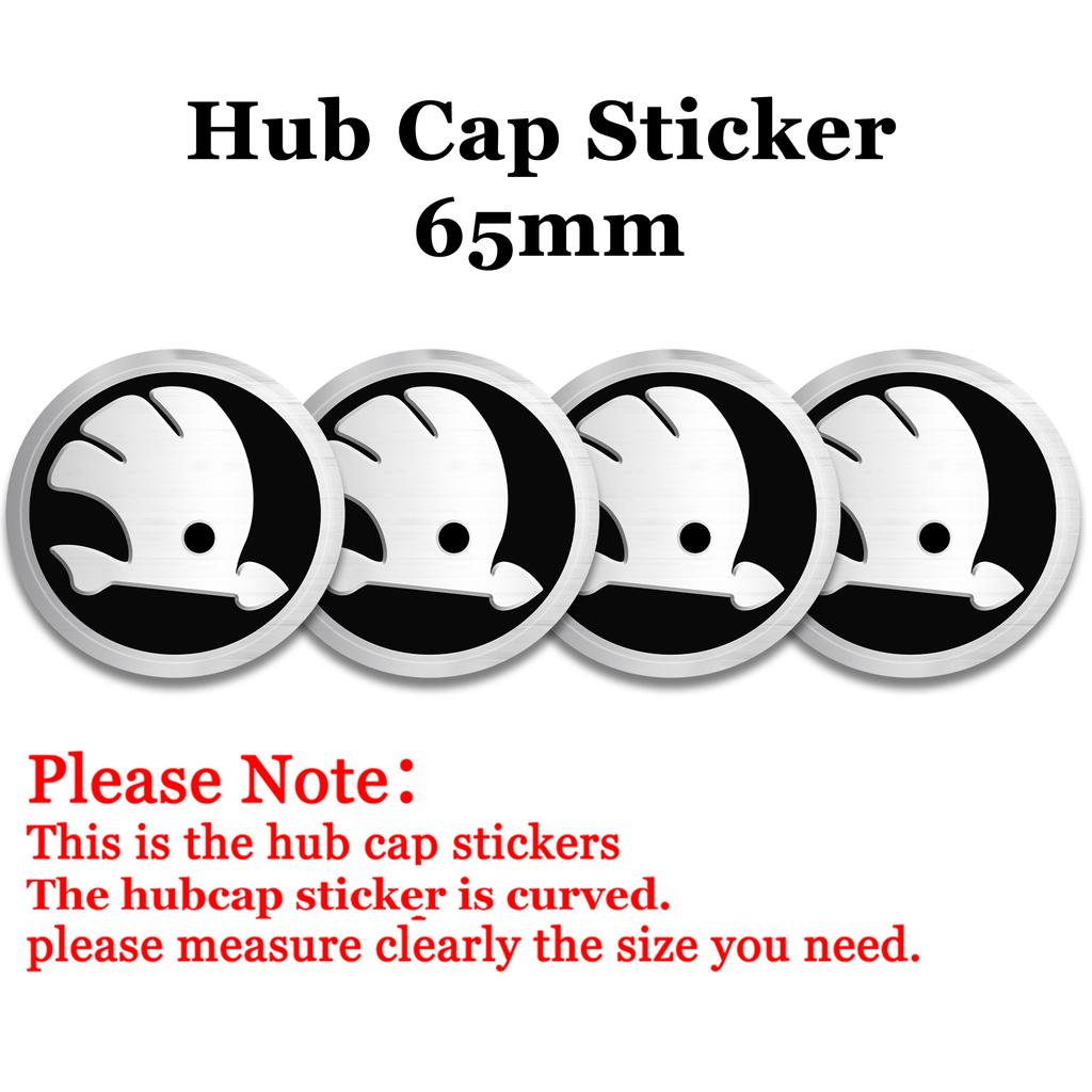 DDWO5 56MM 60MM 65MM 68MM Car Wheel Center Hub Caps Badge Rim Cover Emblem Sticker For Skoda Octavia Rapid Fabia Superb Kodiaq Kamiq S