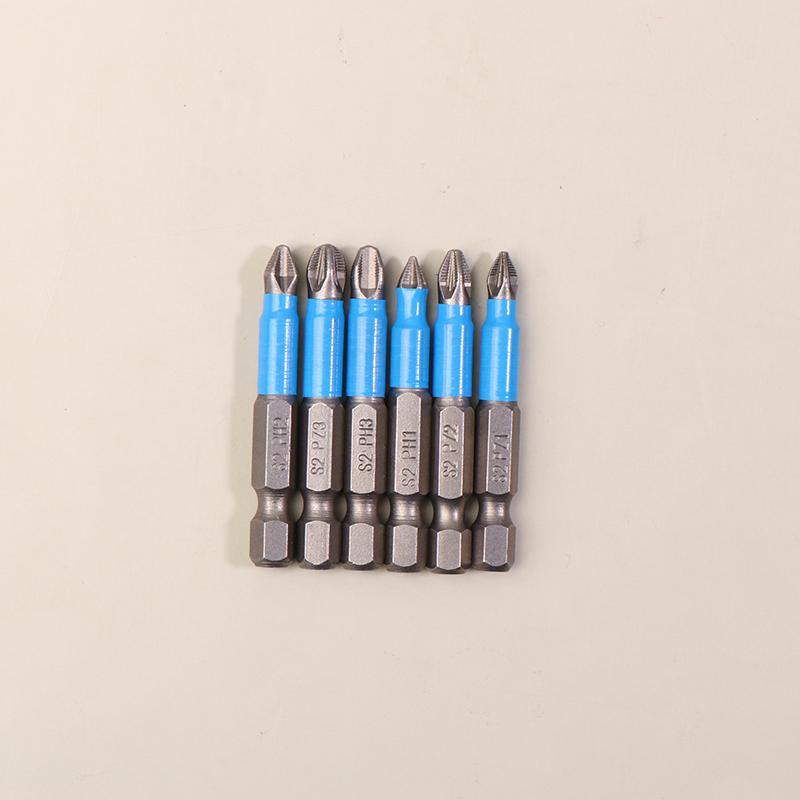 6/12 шт. Шестигранная ручка Противоскользящая Электрическая отвертка Деревообрабатывающий Набор инструментов Крестовая отвертка Ph1 Ph2 Ph3 Pz1 Pz2 Pz3