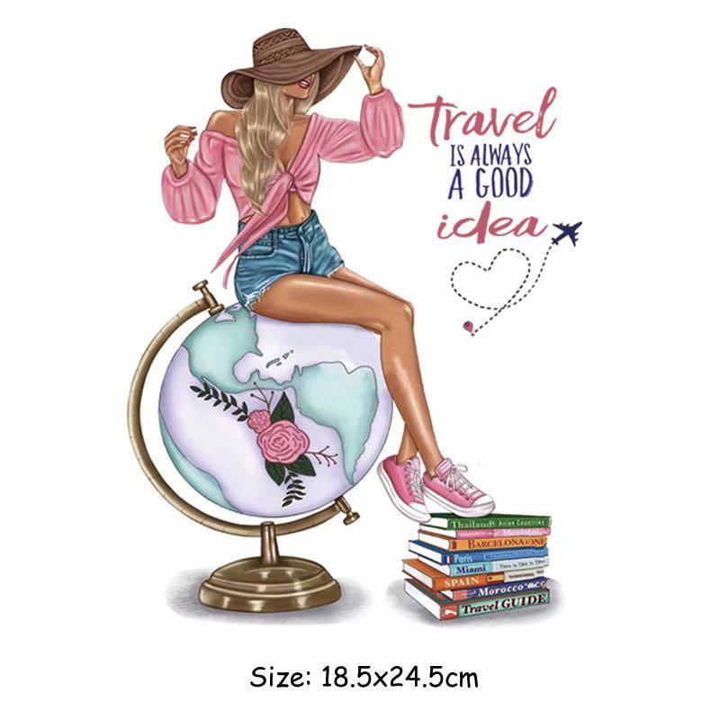 Термонаклейка на одежду "Путешествие"