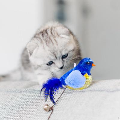 Птица пищащая кошка сенсорная активируемая игрушка котенок реалистичная подвеска на дверь для котят котята