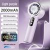 Mini Handheld Portable Fan with Digital Display and Ice Pack